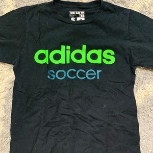 Black Adidas Soccer tshirt